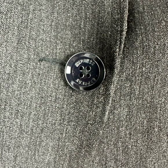 Express Gray One Button Short Blazer size 2 - Picture 7 of 9